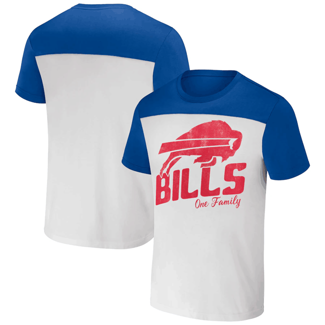 Men's Buffalo Bills Cream/Blue x Darius Rucker Collection Colorblocked T-Shirt